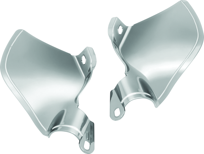 Kuryakyn Saddle Shields Heat Deflectors 18-Up Softail Models Smoke Kuryakyn Heat Shields AXOPROS