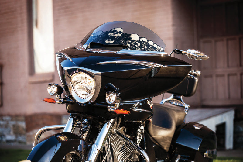 Kuryakyn Scythe Mirrors Chrome Kuryakyn Rear View Mirrors AXOPROS