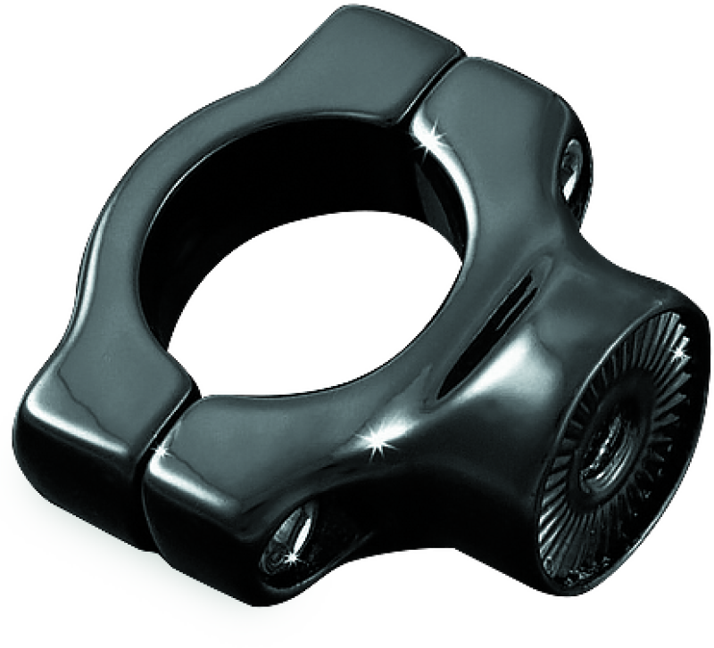 Kuryakyn Side Mount License Plate Holder Clamp 86-17 Softails Gloss Black Kuryakyn License Plate Relocation AXOPROS