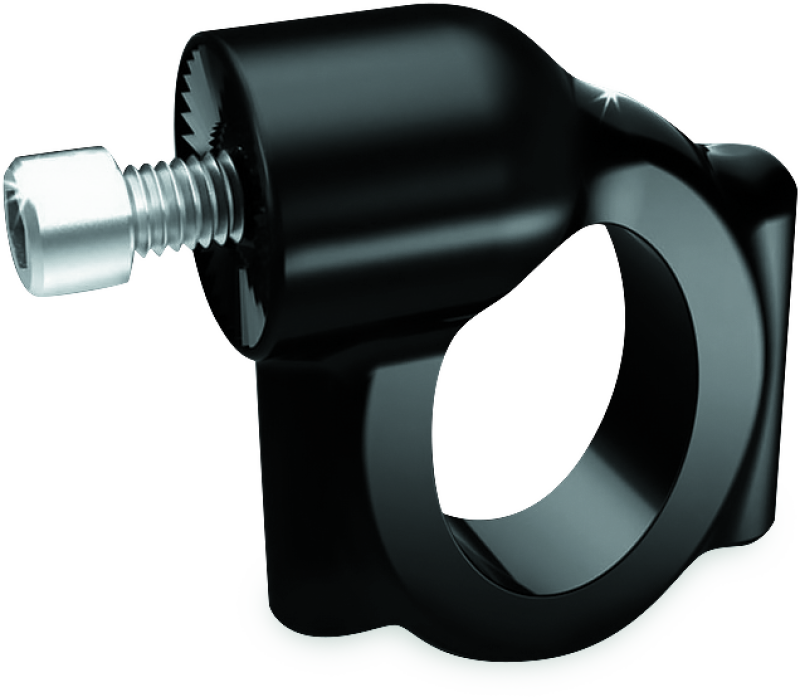 Kuryakyn Side Mount License Plate Holder Clamp 86-17 Softails Gloss Black Kuryakyn License Plate Relocation AXOPROS