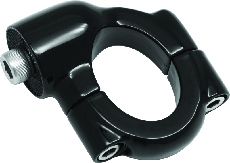 Kuryakyn Side Mount License Plate Holder Clamp Softail Models Gloss Black Kuryakyn License Plate Relocation AXOPROS