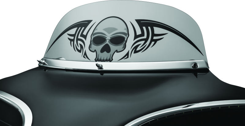 Kuryakyn Smooth Windshield Trim 96-13 Touring Chrome Kuryakyn Exterior Trim AXOPROS