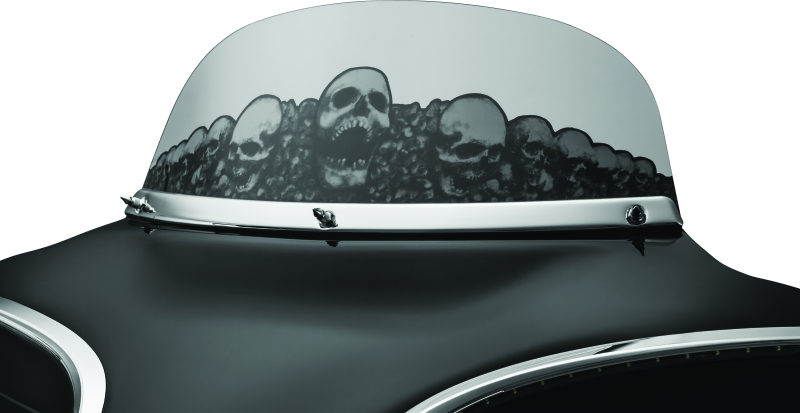 Kuryakyn Smooth Windshield Trim 96-13 Touring Chrome Kuryakyn Exterior Trim AXOPROS
