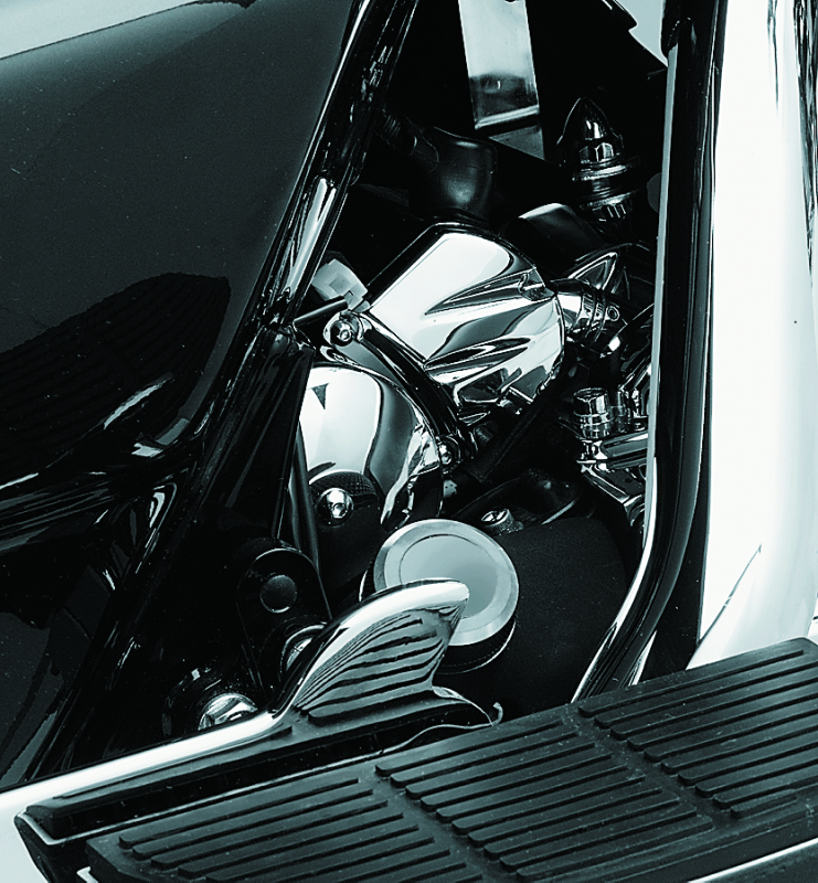 Kuryakyn Solenoid Cover 90-06 Big Twins 91-19 XL Sportsters Chrome Kuryakyn Engine Covers AXOPROS