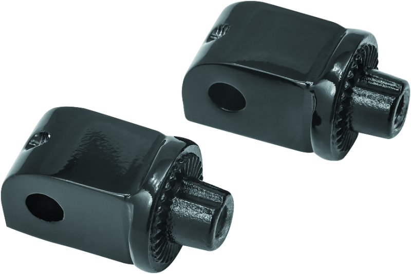 Kuryakyn Splined Adapter Honda & Yamaha Gloss Black Kuryakyn Footpegs AXOPROS