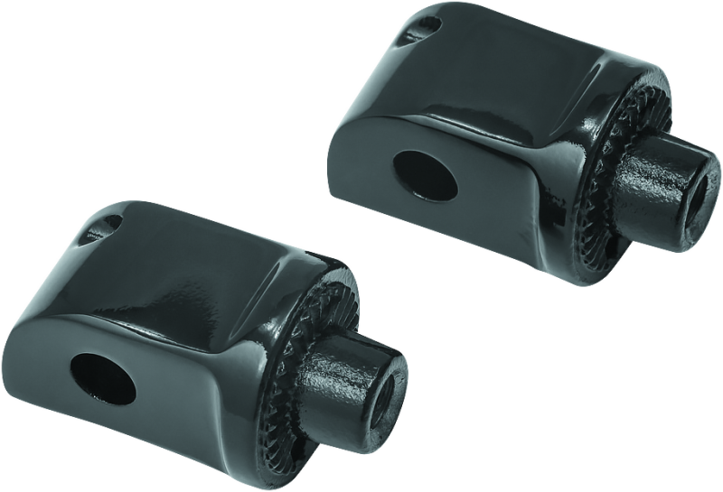 Kuryakyn Splined Adapter Kawasaki & Yamaha Gloss Black Kuryakyn Footpegs AXOPROS