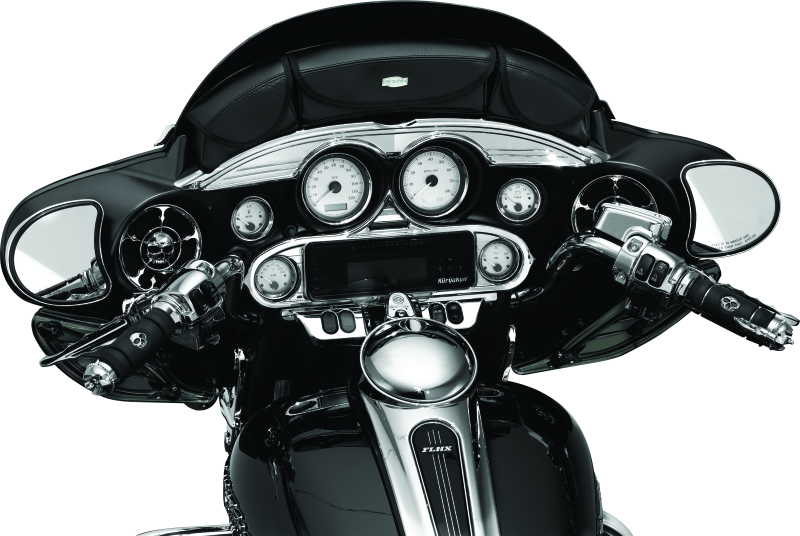 Kuryakyn Stereo Accent 96-13 FL Touring Models Chrome Kuryakyn Exterior Trim AXOPROS