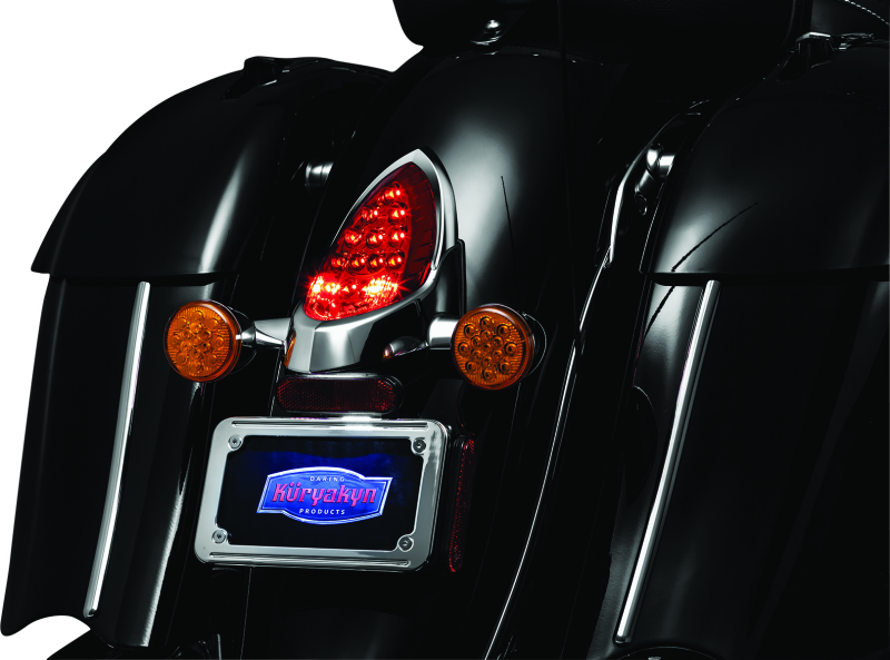 Kuryakyn Tail Light Top Trim Indian Models Chrome Kuryakyn Light Bars & Cubes AXOPROS