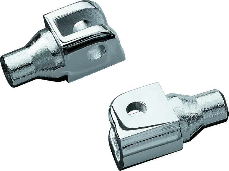 Kuryakyn Tapered Peg Adapter Front Chrome Kuryakyn Footpegs AXOPROS