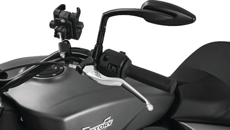 Kuryakyn Teardrop Mirrors Satin Black Kuryakyn Rear View Mirrors AXOPROS