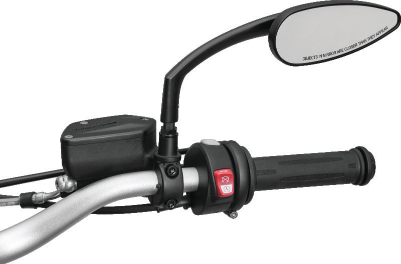 Kuryakyn Teardrop Mirrors Satin Black Kuryakyn Rear View Mirrors AXOPROS