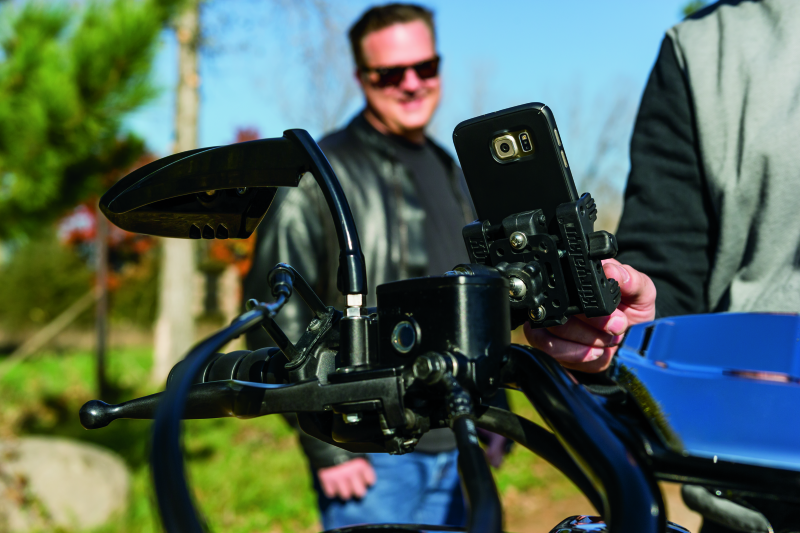 Kuryakyn Tech Connect Standard Cradle For Perch Mount Black Kuryakyn Phone Holders AXOPROS