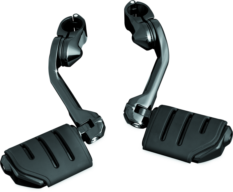 Kuryakyn Tour Tech Trident Dually 6in Back Arm With 1-1/4in Clamps Black Kuryakyn Footpegs AXOPROS