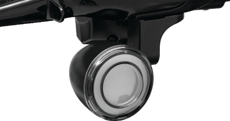 Kuryakyn Tracer L.E.D. Front Turn Signal Insert, White/Amber Light, Smoke Lens 1157 Kuryakyn Bulbs AXOPROS