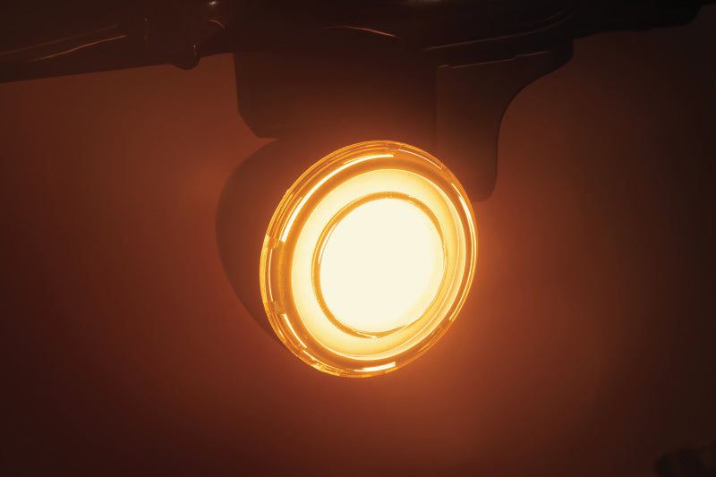 Kuryakyn Tracer L.E.D. Front Turn Signal Insert, White/Amber Light, Smoke Lens 1157 Kuryakyn Bulbs AXOPROS