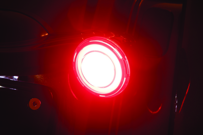 Kuryakyn Tracer L.E.D. Turn Signal Inserts Red/Red Smoke Lens Rear Kuryakyn Light Accessories and Wiring AXOPROS