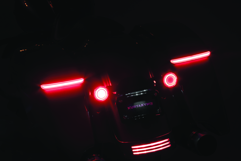 Kuryakyn Tracer L.E.D. Turn Signal Inserts Red/Red Smoke Lens Rear Kuryakyn Light Accessories and Wiring AXOPROS