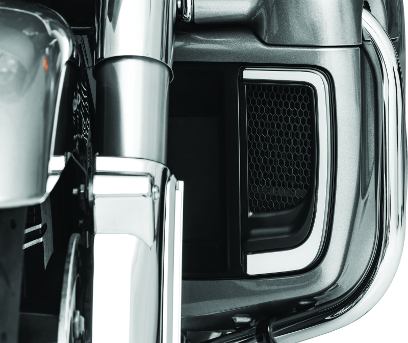 Kuryakyn Tracer Lower Fairing Grill Black Kuryakyn Exterior Trim AXOPROS