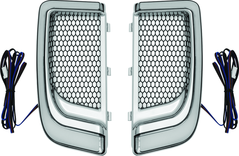 Kuryakyn Tracer Lower Fairing Grill Chrome Kuryakyn Exterior Trim AXOPROS