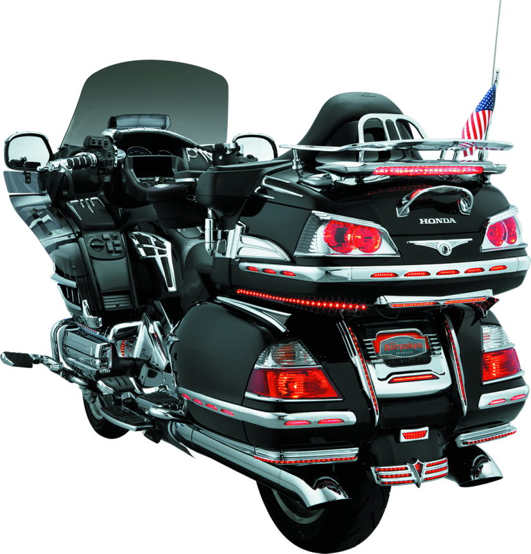 Kuryakyn Trunk Keyhole Trim 01-17 GL1800 Chrome Kuryakyn Exterior Trim AXOPROS
