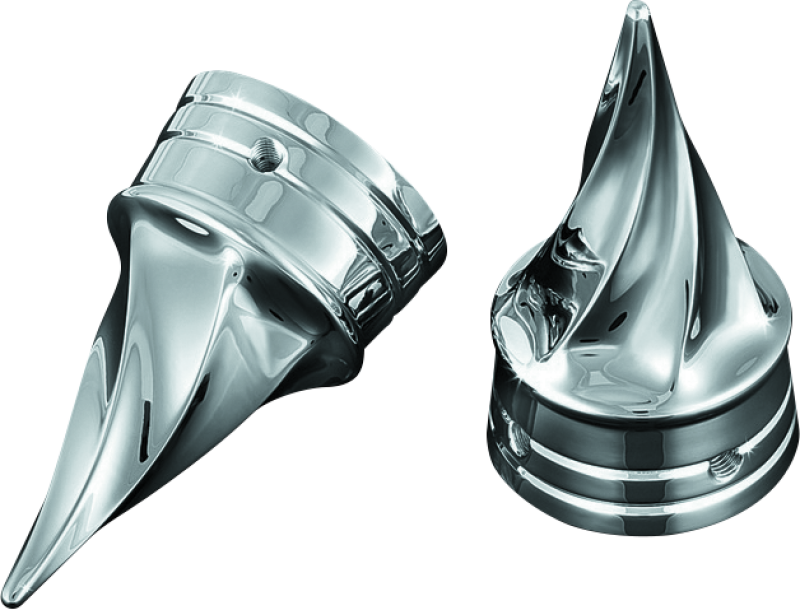 Kuryakyn Twisted Axle Caps Chrome Kuryakyn Hardware - Singles AXOPROS