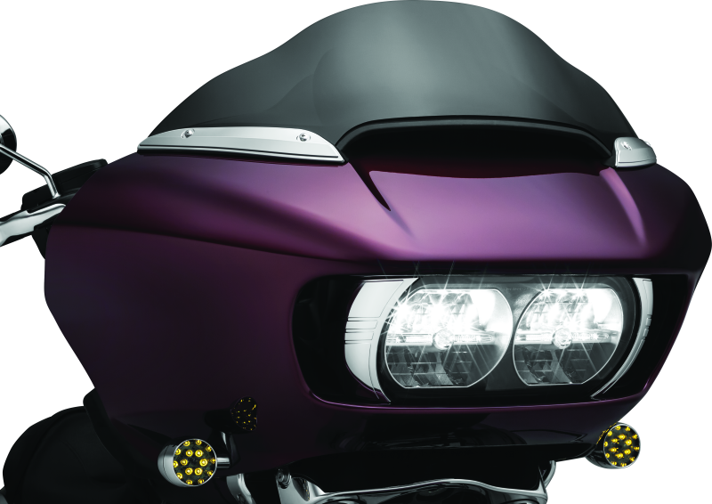 Kuryakyn Windshield Side Trims Chrome Kuryakyn Exterior Trim AXOPROS