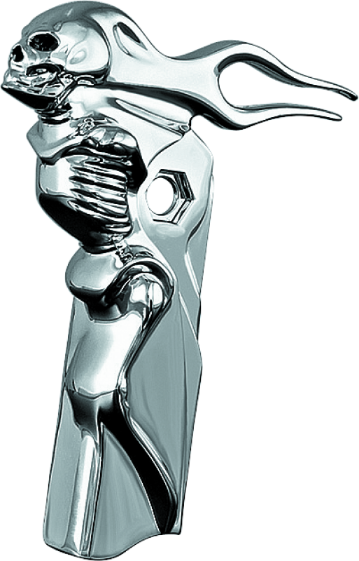 Kuryakyn Zombie Front Shift Arm Cover 82-16 Touring Chrome Kuryakyn Exterior Trim AXOPROS