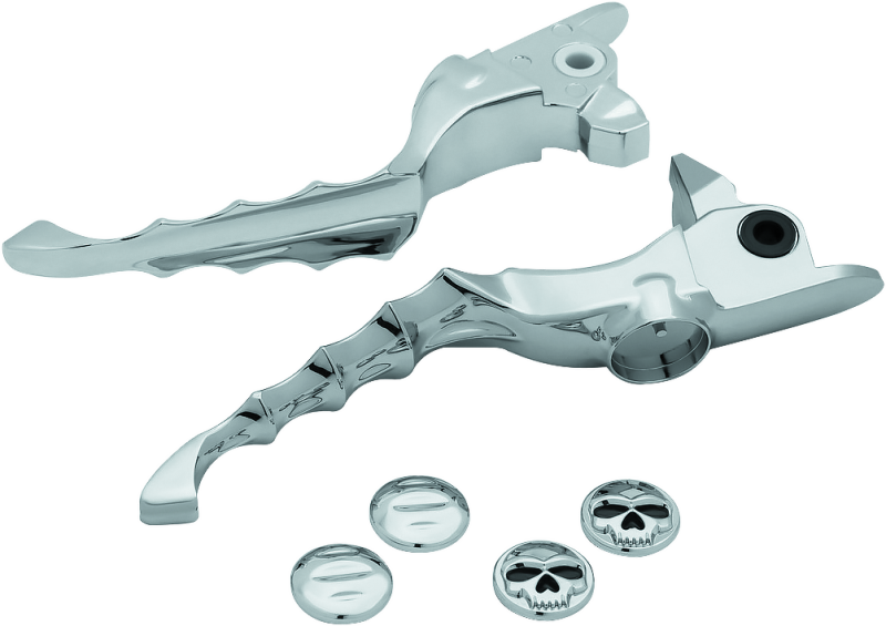 Kuryakyn Zombie Lever Set 17-Up Touring Chrome Kuryakyn Levers AXOPROS