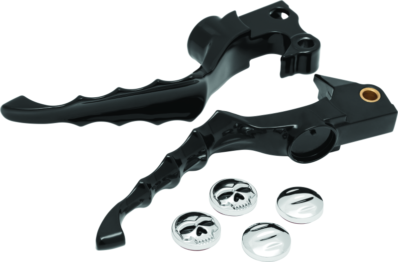 Kuryakyn Zombie Levers 04-13 XL Models Gloss Black Kuryakyn Levers AXOPROS