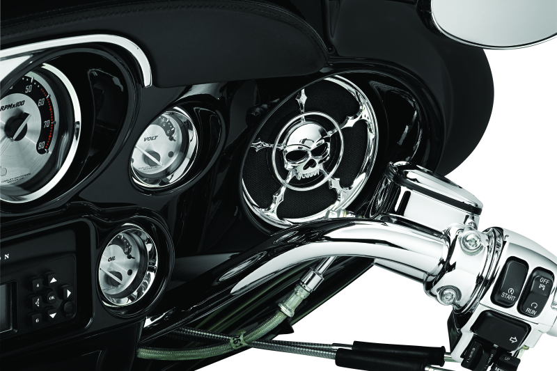 Kuryakyn Zombie Speaker Grills Chrome Kuryakyn Exterior Trim AXOPROS