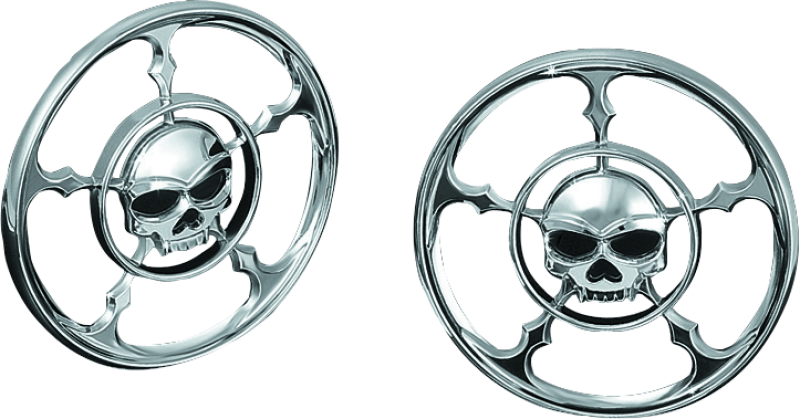 Kuryakyn Zombie Speaker Grills Chrome Kuryakyn Exterior Trim AXOPROS