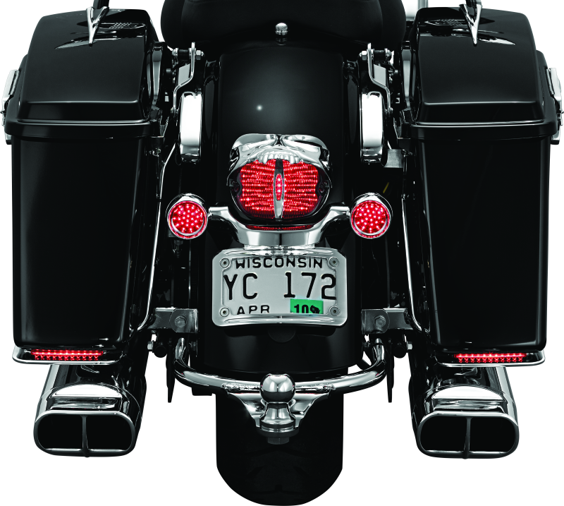 Kuryakyn Zombie Taillight Cover Chrome Kuryakyn Tail Lights  AXOPROS