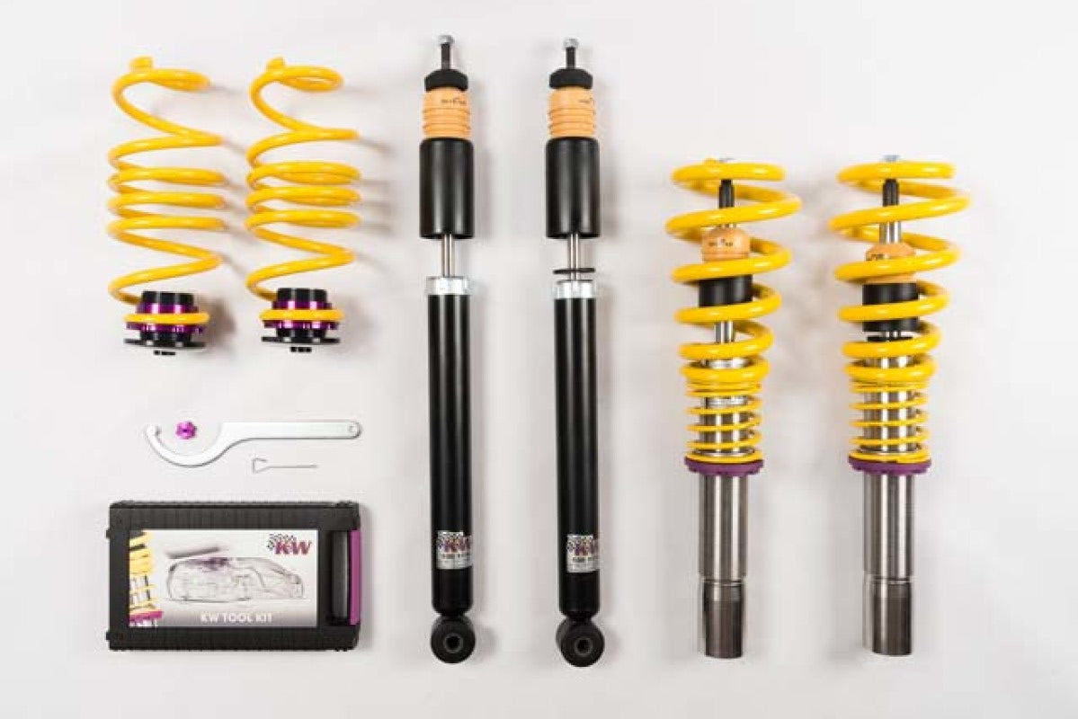 KW Coilover Kit V1 Audi A4 S4 (8K/B8) w/o electronic dampening controlSedan FWD + Quattro KW Coilovers AXOPROS