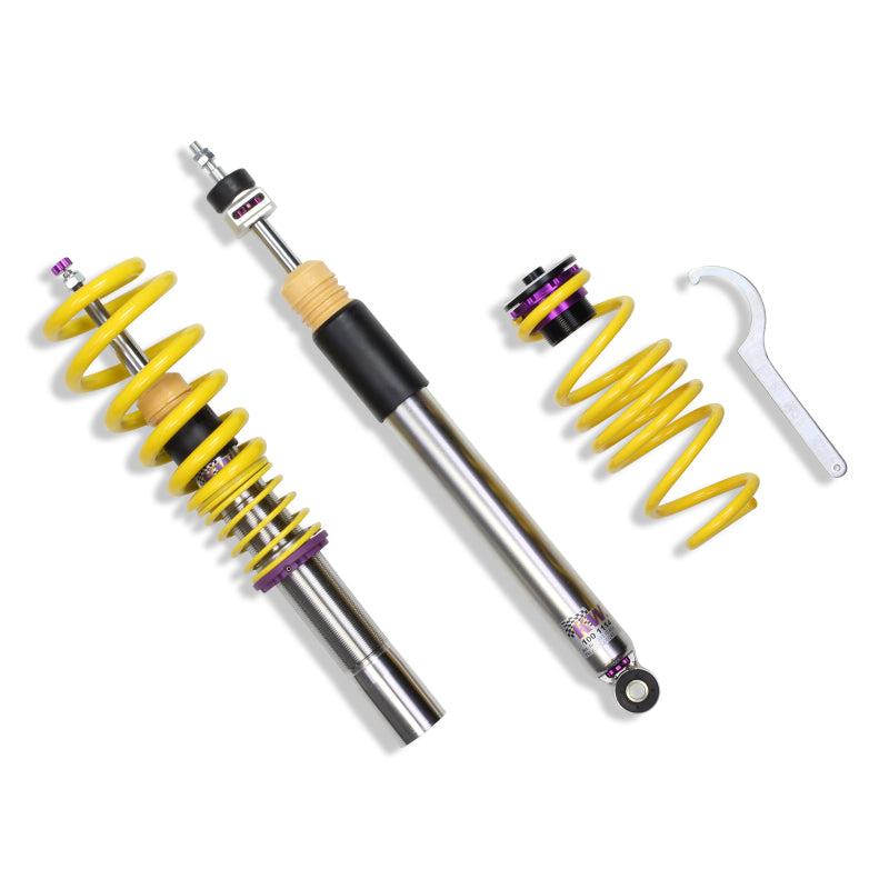 KW Coilover Kit V3 Audi A4 S4 (8K/B8) w/o electronic dampening controlSedan FWD + Quattro KW Coilovers AXOPROS