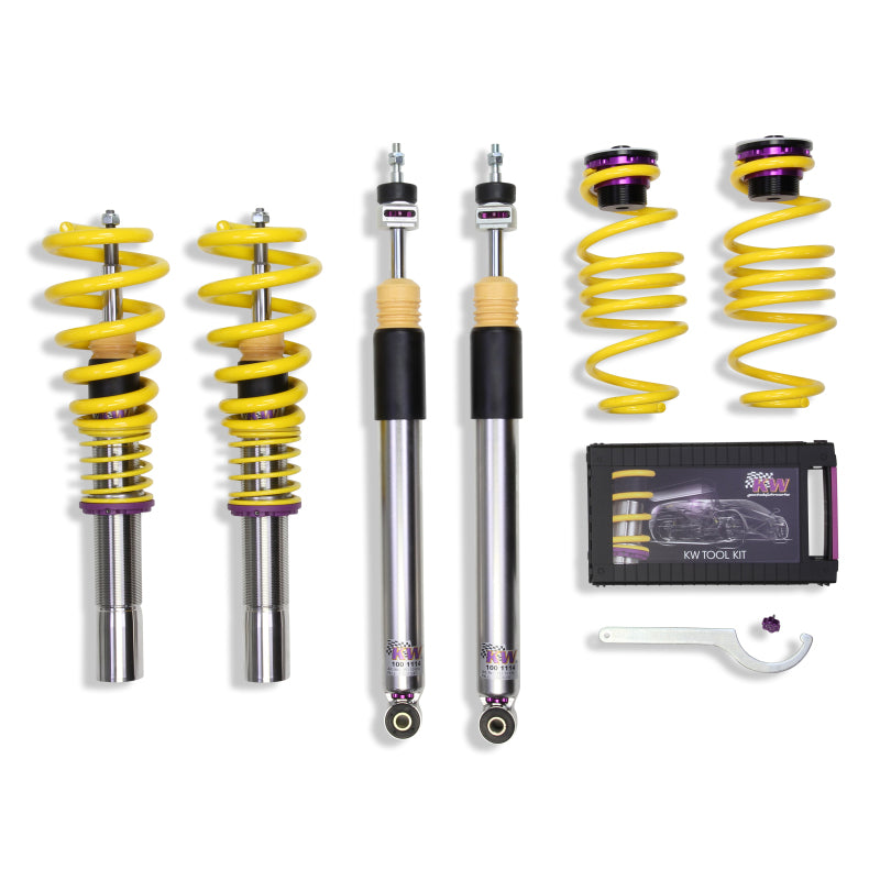KW Coilover Kit V3 Audi A4 S4 (8K/B8) w/o electronic dampening controlSedan FWD + Quattro KW Coilovers AXOPROS
