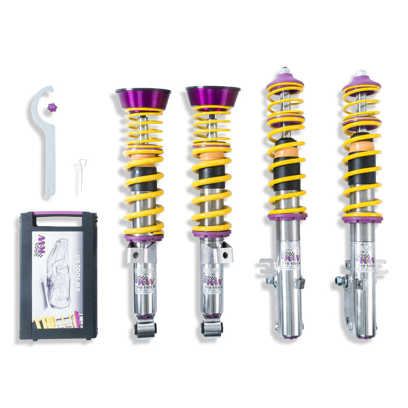 KW Coilover Kit V3 Porsche 911 (993) Carrera 4 4S Turbo; incl. Convertible KW Coilovers AXOPROS