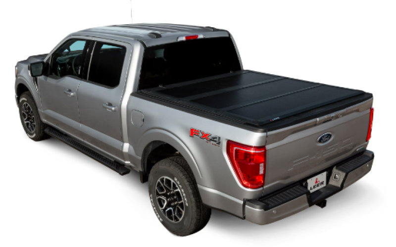 LEER 04+ Ford F-150 HF350M 5Ft 6In Tonneau Cover - Folding Full Size Short Bed LEER Group Tonneau Covers - Hard Fold AXOPROS