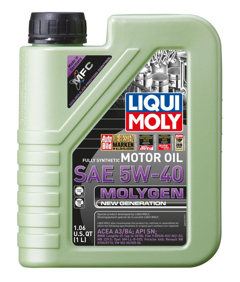 LIQUI MOLY 1L Molygen New Generation Motor Oil SAE 5W40 LIQUI MOLY Motor Oils AXOPROS