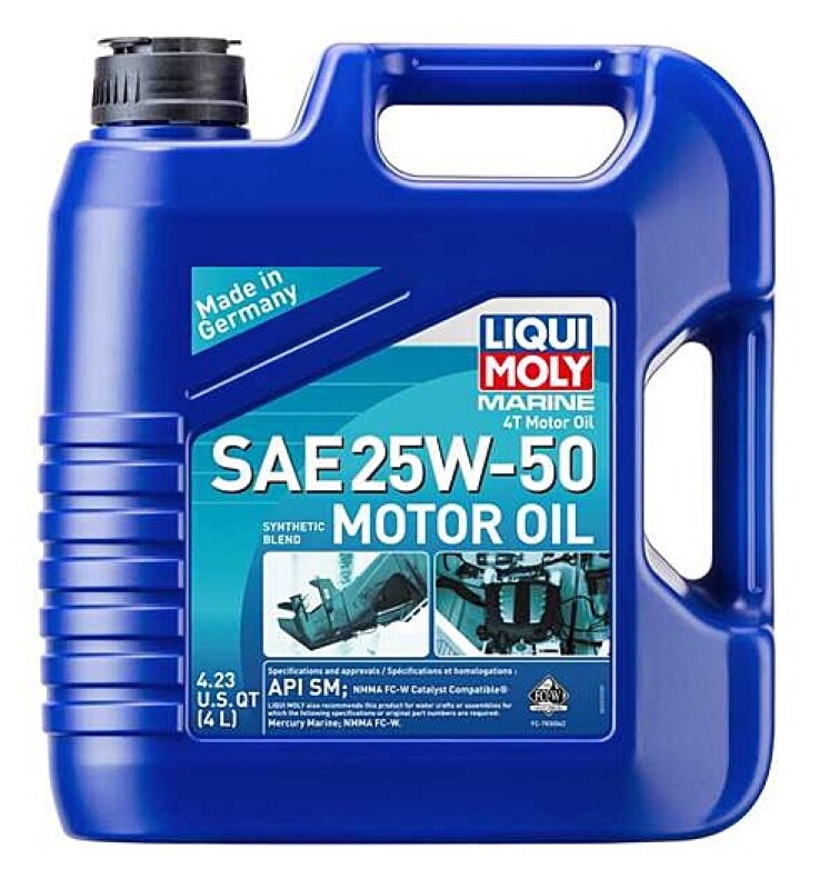 LIQUI MOLY 4L Marine 4T Motor Oil SAE 25W50 LIQUI MOLY Motor Oils AXOPROS