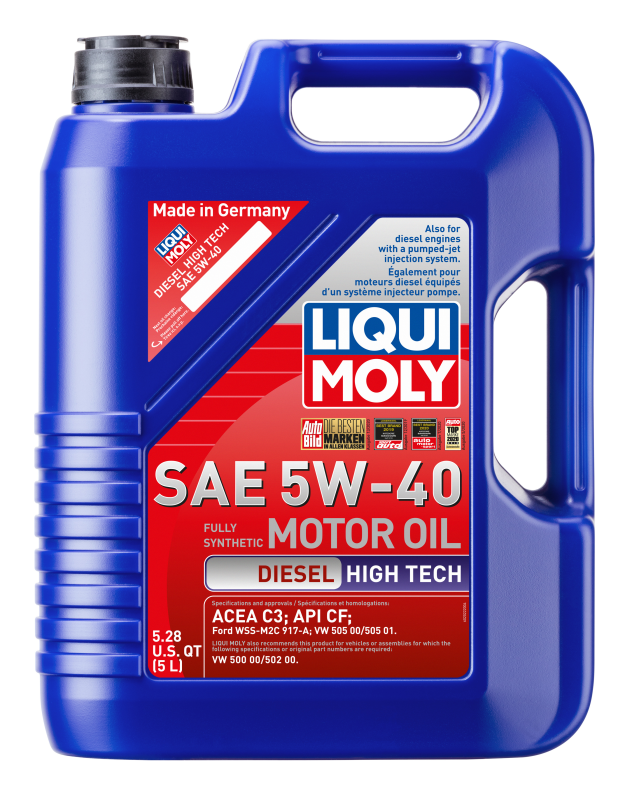 LIQUI MOLY 5L Diesel High Tech Motor Oil 5W40 LIQUI MOLY Motor Oils AXOPROS