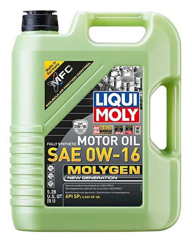 LIQUI MOLY 5L Molygen New Generation Motor Oil SAE 0W16 LIQUI MOLY Motor Oils  AXOPROS