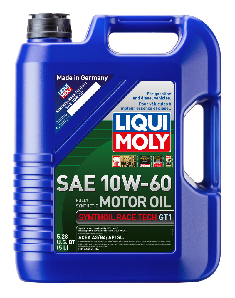 LIQUI MOLY 5L Synthoil Race Tech GT1 Motor Oil SAE 10W60 LIQUI MOLY Motor Oils AXOPROS