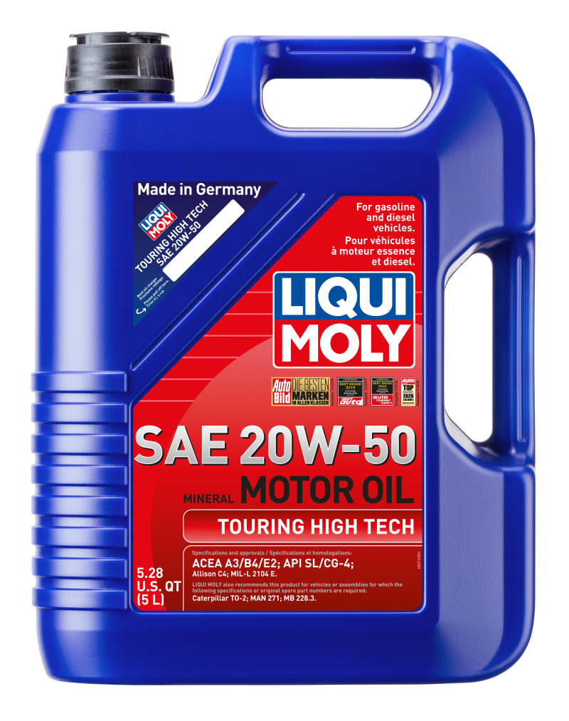 LIQUI MOLY 5L Touring High Tech Motor Oil SAE 20W50 LIQUI MOLY Motor Oils AXOPROS
