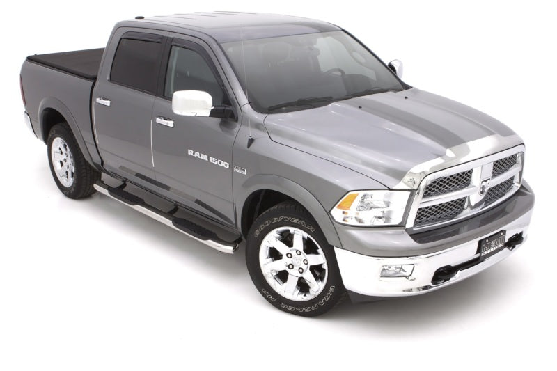 Lund 10-17 Dodge Ram 2500 Crew Cab 5in. Curved Oval SS Nerf Bars - Polished LUND Nerf Bars AXOPROS
