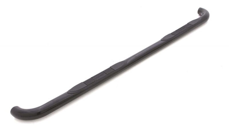 Lund 2019 Chevy Silverado 1500 Double Cab 3In Round Bent Steel Nerf Bars - Black LUND Nerf Bars AXOPROS