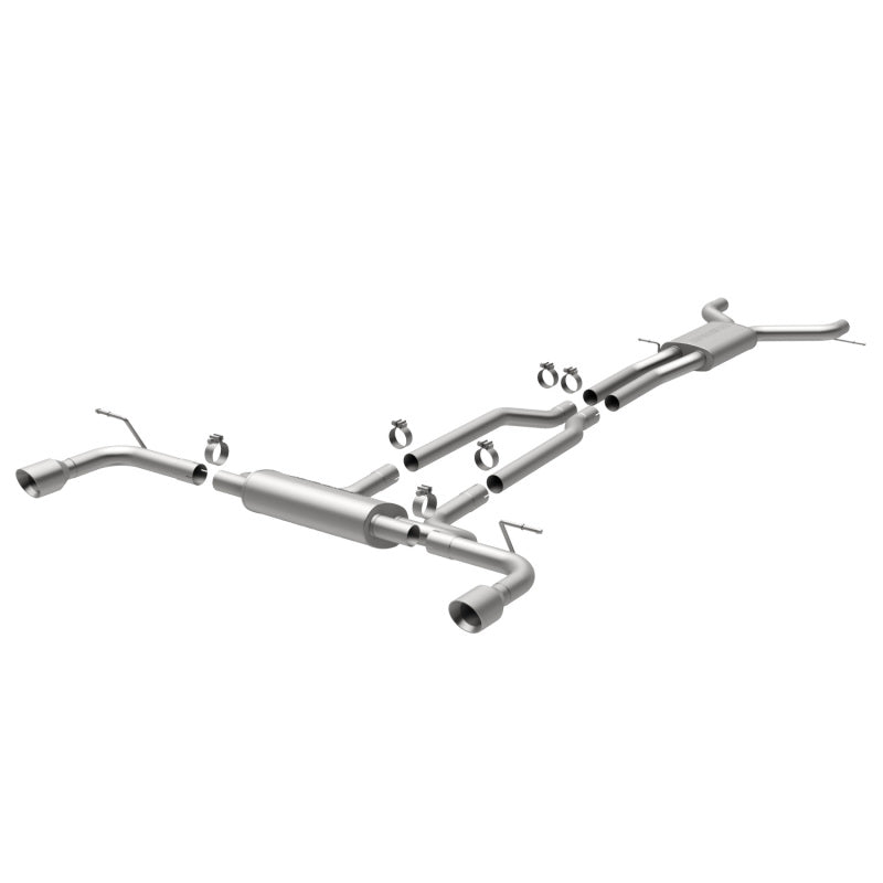 MagnaFlow 07 Audi Q7 V8 4.2L Dual Split Rear Exit Stainless Cat-Back Perf Exhaust Magnaflow Catback AXOPROS
