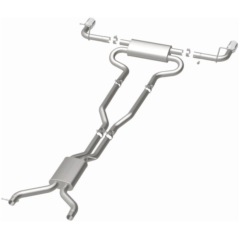MagnaFlow 07 Audi Q7 V8 4.2L Dual Split Rear Exit Stainless Cat-Back Perf Exhaust Magnaflow Catback AXOPROS
