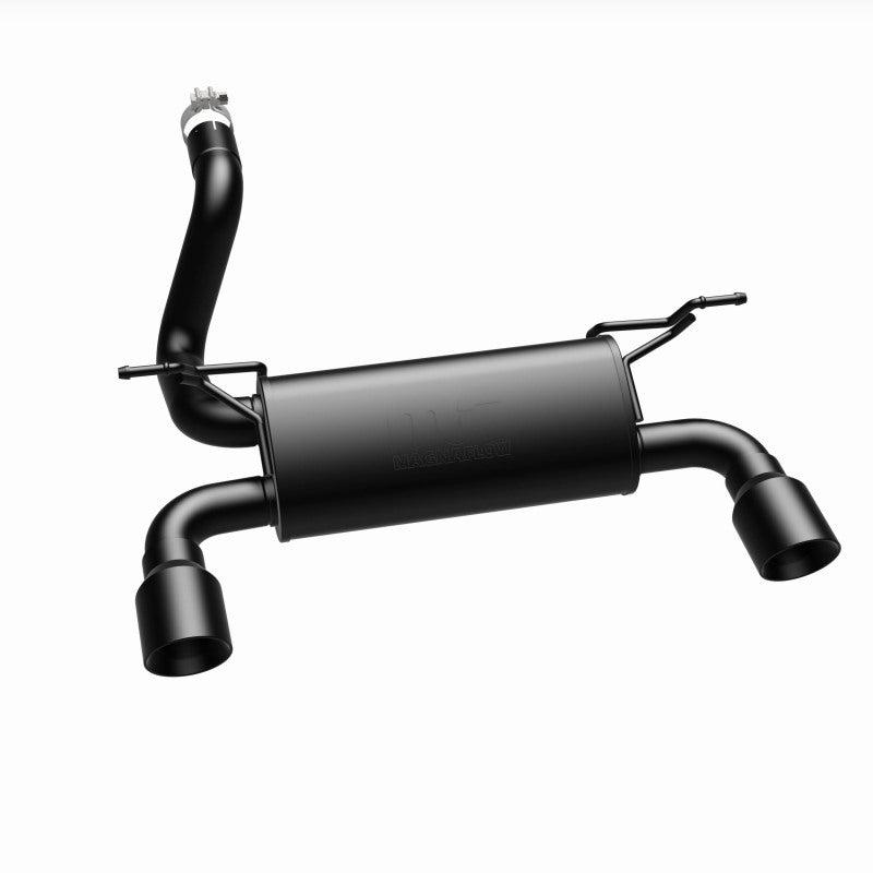 MagnaFlow 2018+ Jeep Wrangler 3.6L Dual Black Tip Axle-Back Exhaust Magnaflow Axle Back AXOPROS