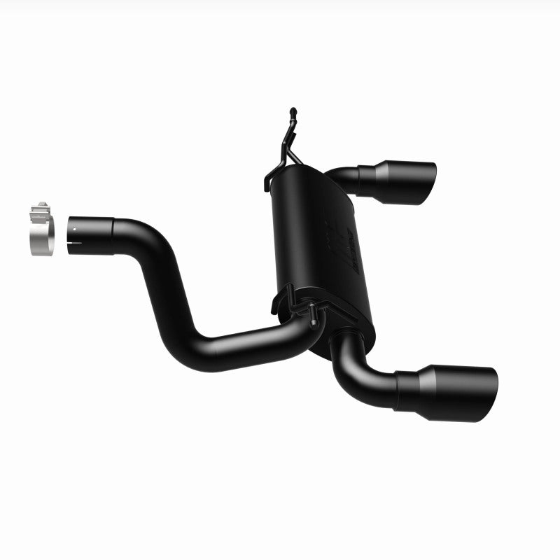 MagnaFlow 2018+ Jeep Wrangler 3.6L Dual Black Tip Axle-Back Exhaust Magnaflow Axle Back AXOPROS