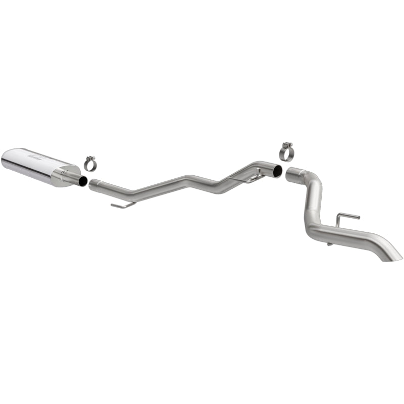 MagnaFlow 2020 Jeep Gladiator 2.5in Rock Crawler Series Single Rear Exit SS Cat-Back Exhaust w/o Tip Magnaflow Catback AXOPROS